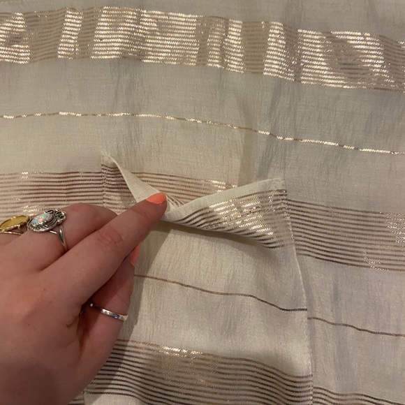 Gold Striped Blouse - Picture 5 of 9